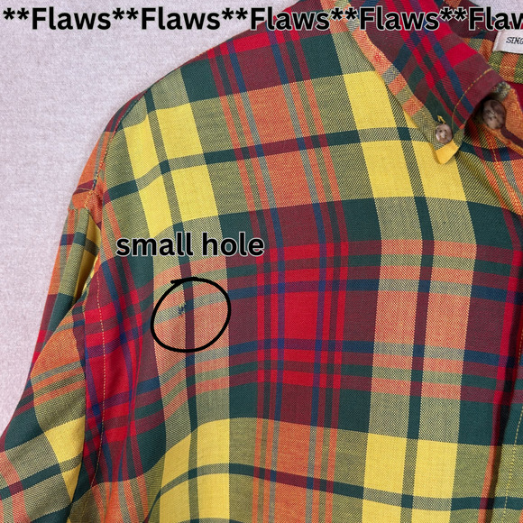 Vintage Sears Roebuck Mens Button Up Shirt Size XXL Plaid Single Needle Country - Picture 4 of 10